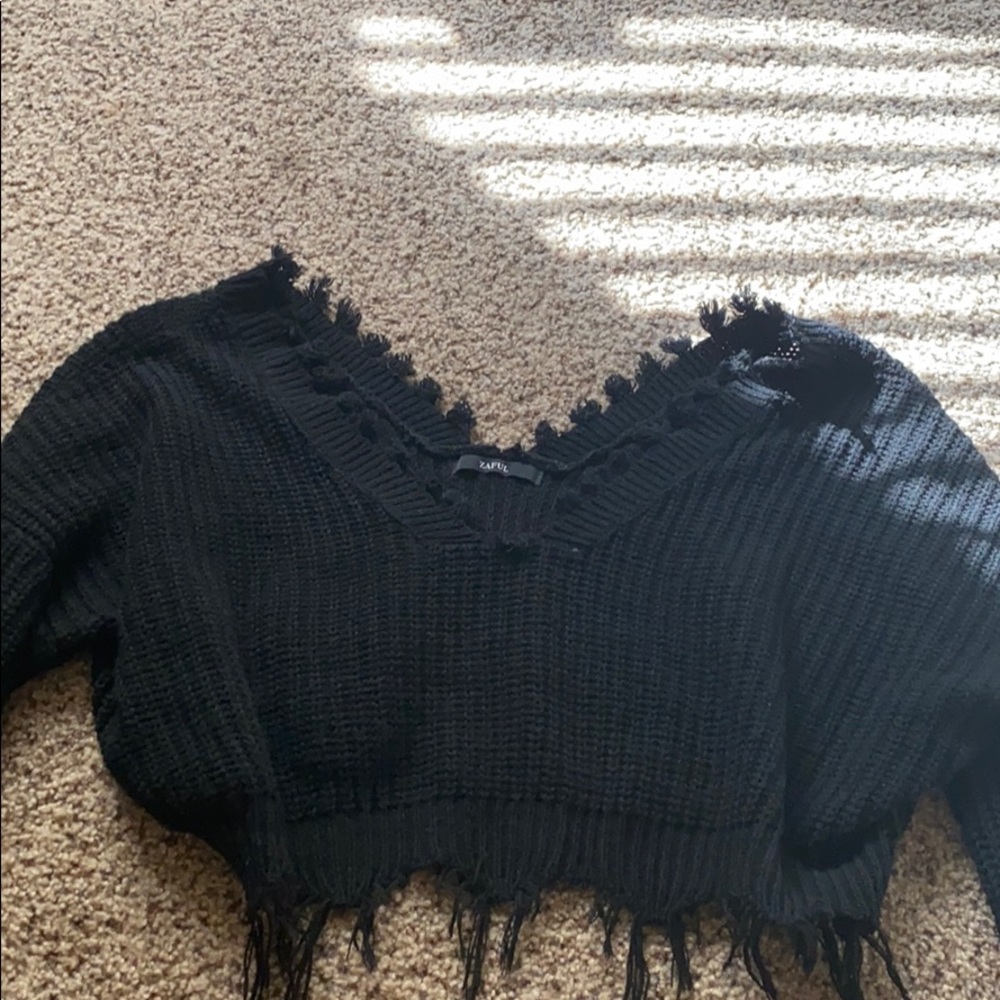 cropped sweater